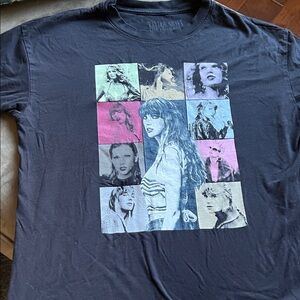 Taylor Swift The Eras Tour Black Cotton Tee